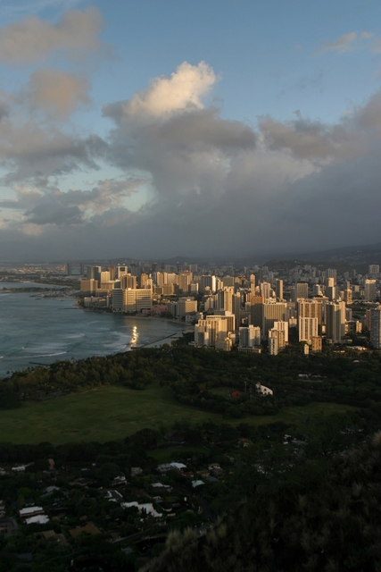 Waikiki Beach bei Sonnenaufgang 15.9.2005